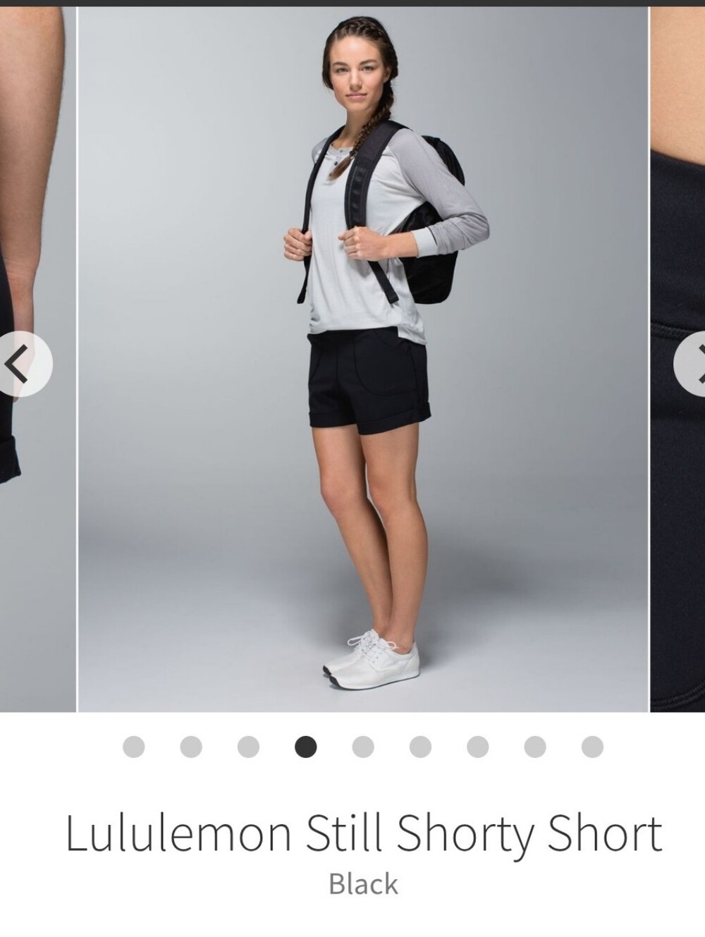 Lululemon Still Shorty Short in Black Sz 6